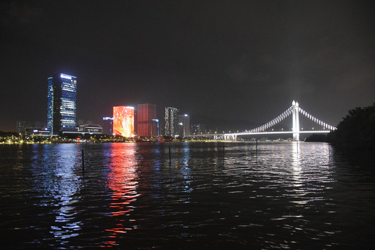 鼓山大桥夜景