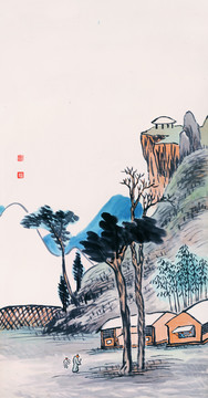 齐白石山水画