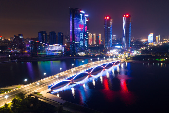 现代城市夜景