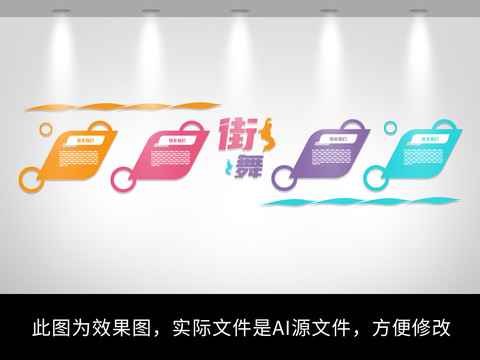 街舞文化墻