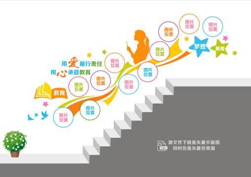 校園教師照片墻