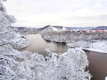 大兴安岭秋雪