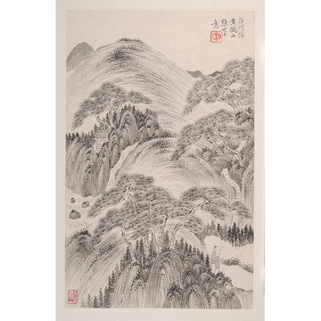 杜湘山水国画