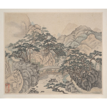 樊圻山水國畫