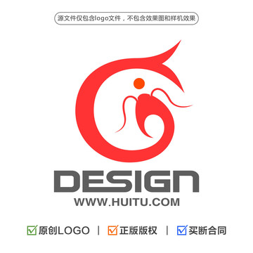 字母G鱼LOGO