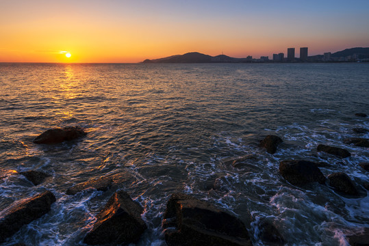 海陵岛大角湾黄昏