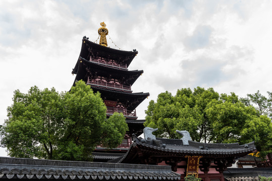 苏州寒山寺普明宝塔