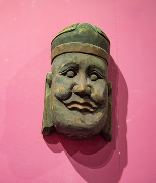 古代木雕面具