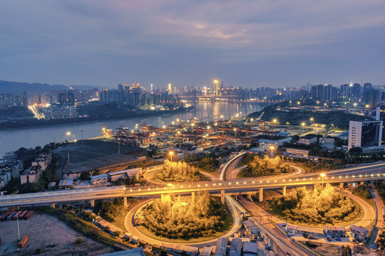 港口夜景