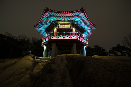 上海城市夜景智能城市素材