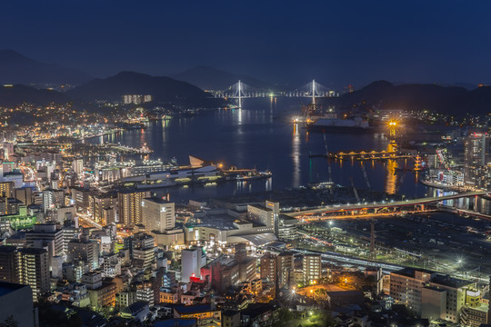 上海城市夜景智能城市素材