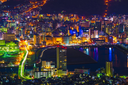 上海城市夜景智能城市素材
