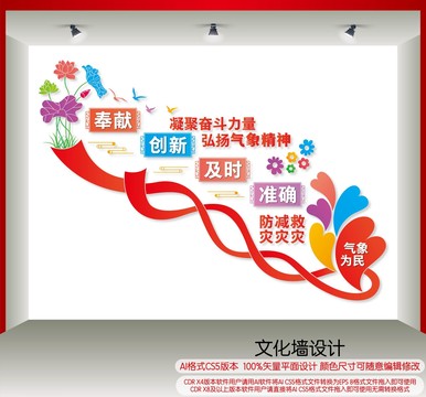 氣象精神樓梯間文化墻