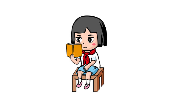 看書女孩