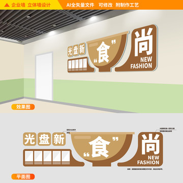 食堂文化墻