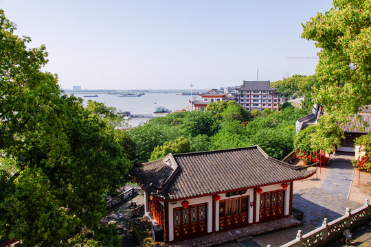 洞庭湖岳阳楼风景画