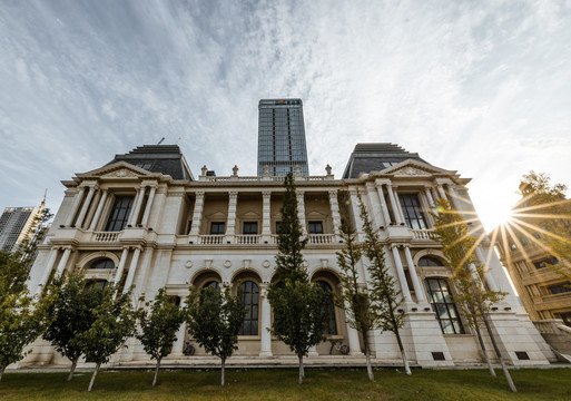 大连东港音乐喷泉广场欧式建筑