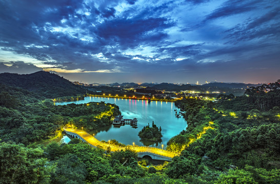 东莞水濂山夜景