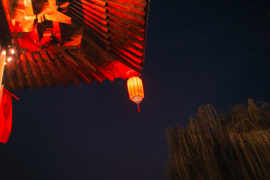 洛邑古城文化旅游景区夜景