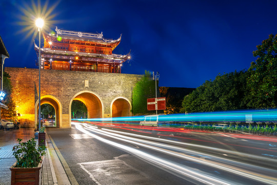 苏州山塘古镇夜景