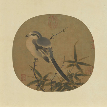 李安忠竹鳩圖