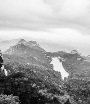 抽象水墨远山