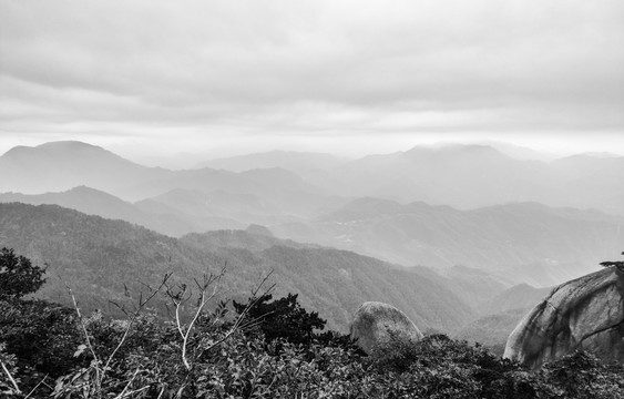 水墨远山