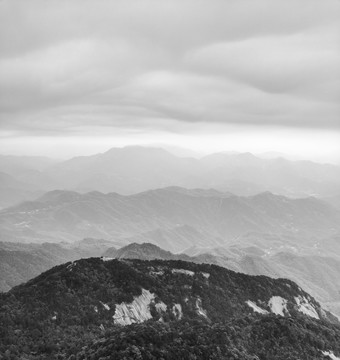 抽象水墨远山