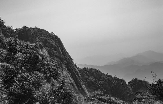 水墨黄山