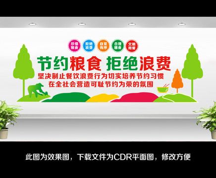 食堂文化墻