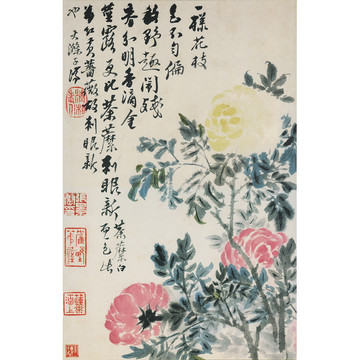 石濤花卉圖