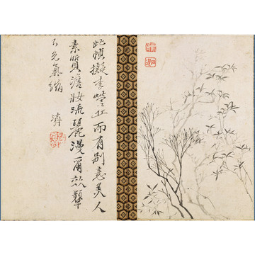 石濤山水花卉圖