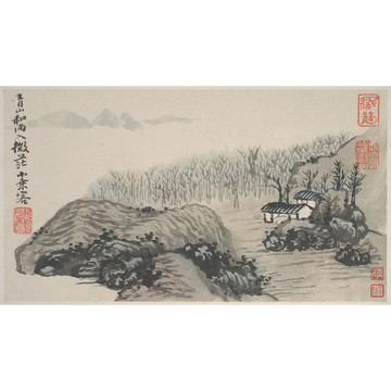石濤山水畫(huà)