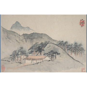 石濤山水國畫