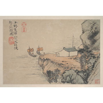 石濤山水國畫