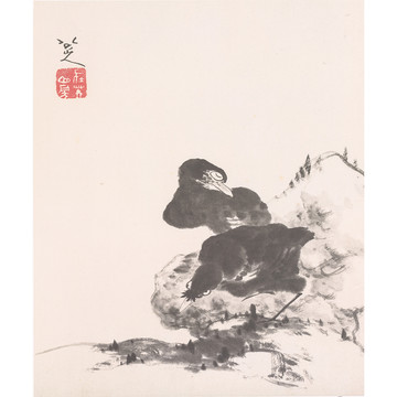 朱耷國(guó)畫(huà)花鳥(niǎo)