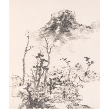 朱耷八大山人水墨國(guó)畫