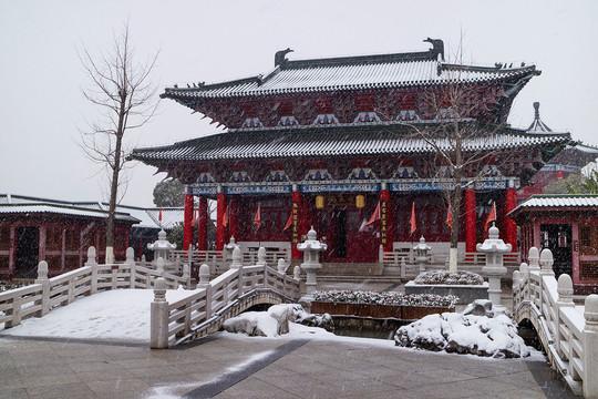 滕王阁雪景