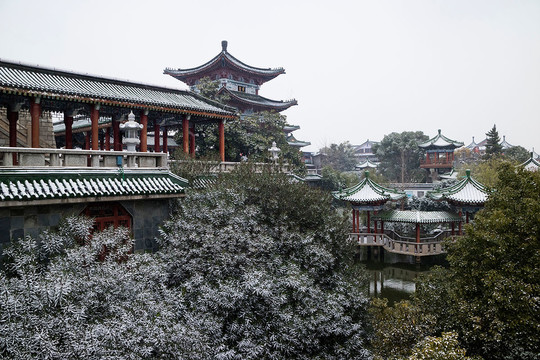 滕王阁雪景