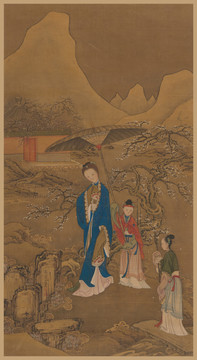 冷枚探梅圖