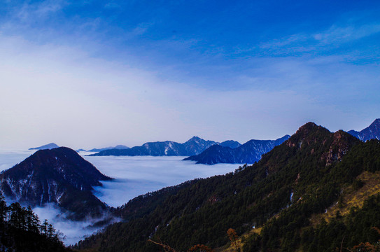 西岭雪山云海