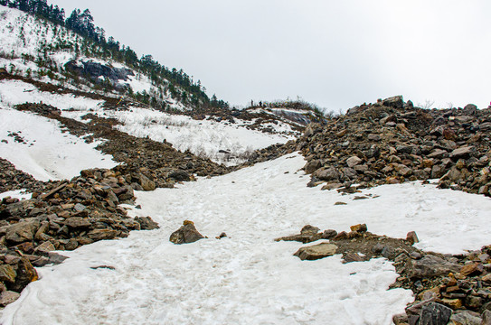 雪后的山路