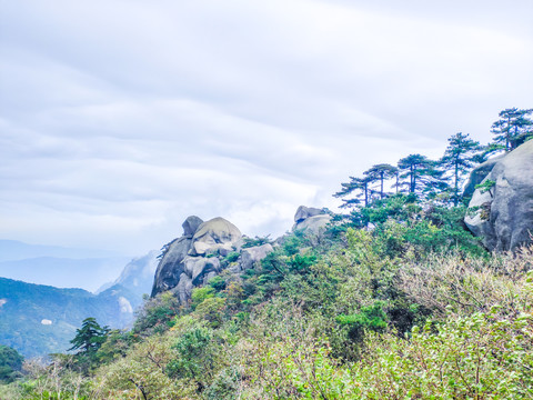 天柱山远山风景