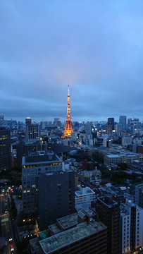 城市夜景5G智慧科技城市设计素