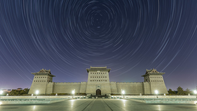 大同城墙星空