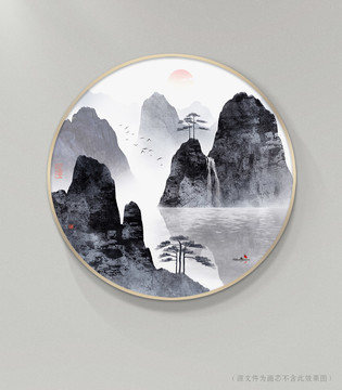 圓形山水畫