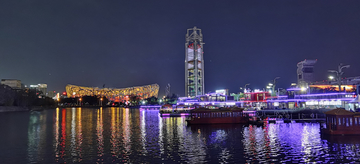 北京鸟巢夜景