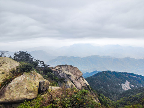 写意远山装饰画背景