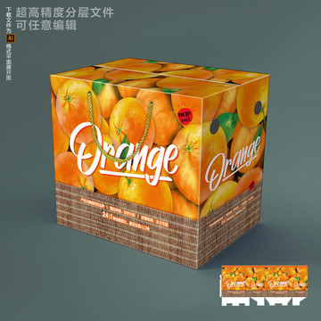 橙子禮盒包裝設(shè)計(jì)