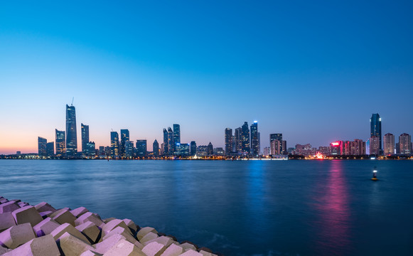 青岛城市夜景